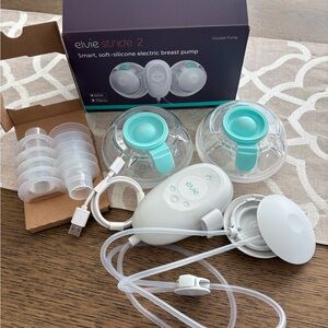 Elvie Stride 2 Electric Breast Pump with Accessories